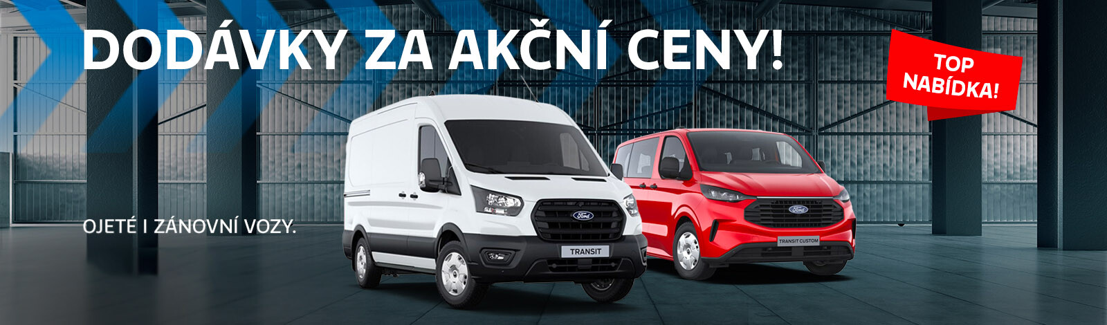 Dodávky Ford skladem - akční nabídka